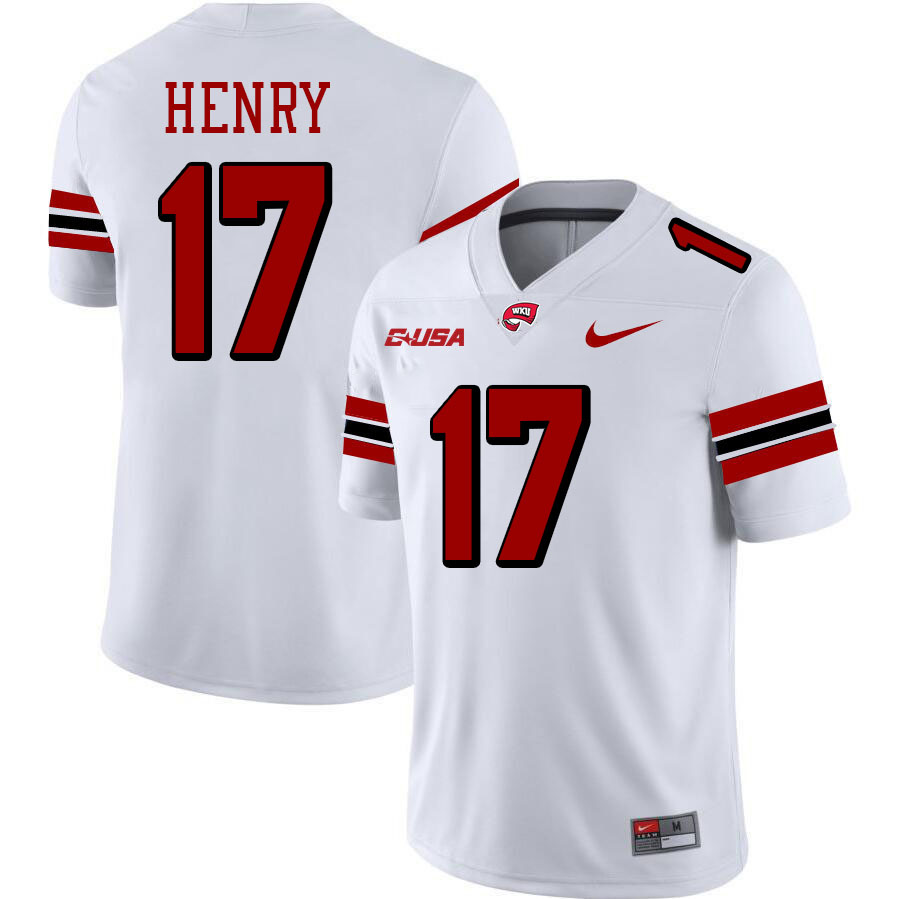 Matthew Henry WKU Jersey, Western Kentucky Hilltoppers #17 Matthew Henry Jersey Youth-White
